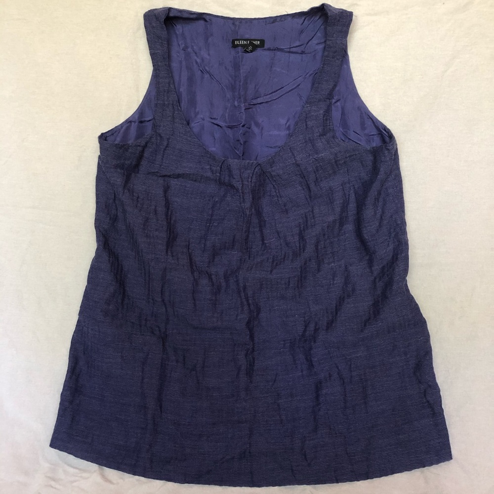 EILEEN FISHER Blue Tank-top